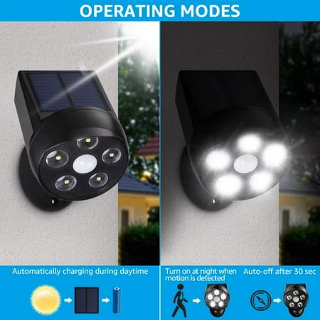 

3Pack Simulation Fake Dummy Camera Lights Outdoor LED Solar Motion Sensor Security Light for Yard Porch