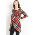 thumbnail image 2 of Burgundy Tartan Maternity Nursing Tunic, 2 of 4