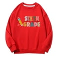 thumbnail image 2 of Mercatoo Preppy Sixth Grade Girls Pullover Sweatshirts Long Sleeve Crewneck 𝗕ack to School Clothes Teens Trendy Shirt, 2 of 6