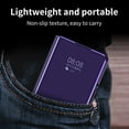 thumbnail image 7 of ELEHOLD Mirror Vertical Flip Case for Samsung Galaxy Z Fold 5 2023 Full Body Protection Curved Streamer Plating Fashion Kickstand Function Shockproof Anti-Scratch Case for Samsung Z Fold5,Purple, 7 of 7