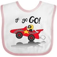 thumbnail image 3 of Inktastic Go Go Go Red Racing Car Boys or Girls Baby Bib, 3 of 4