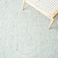 thumbnail image 6 of SAFAVIEH Braided Beuregard Solid Reversible Area Rug, Gray/Ivory, 3' x 3' Round, 6 of 11