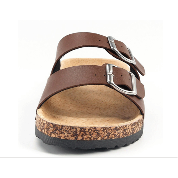 footbed platform sandals