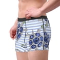 thumbnail image 2 of Balery Turtle with Blue Stones Calzoncillos bóxer para hombre, ropa interior de algodón suave y transpirable con cinturilla de nailon-Small, 2 of 5