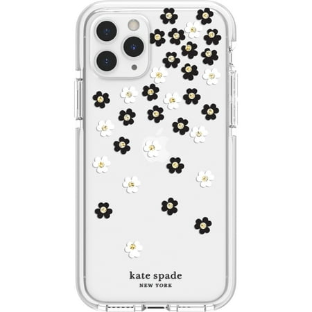 kate spade new york - Defensive Hardshell Case for Apple® iPhone® 11 Pro - Scatter Flower Black/White