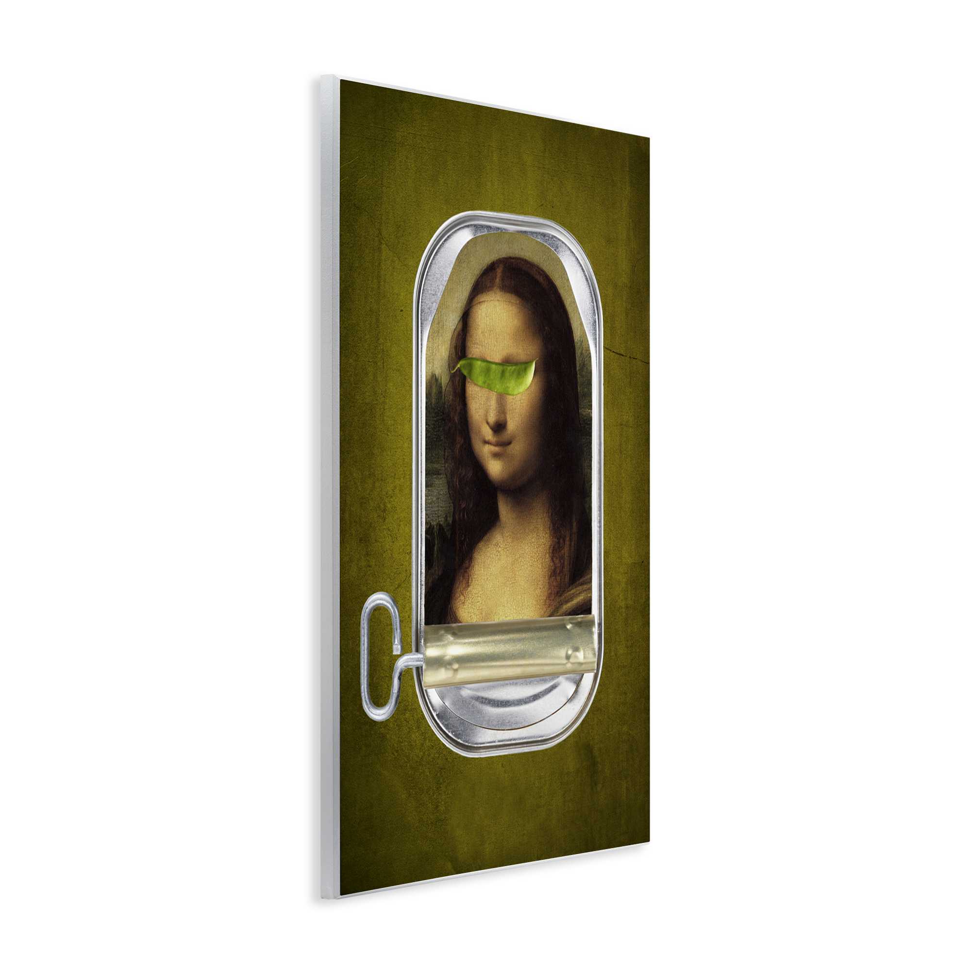 Canned Mona Lisa Wall Plaque Art, design by Elo Marc