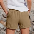 thumbnail image 4 of Athletic Running Shorts for Women Summer Casual Lightweight Elastic Waist Loose Beach Shorts with Pockets, 4 of 8