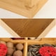 thumbnail image 4 of Adorno de bandeja de madera con cuatro compartimentos para frutos secos | Marco de madera natural portátil | Decoración para regalo de boda que simboliza el nacimiento prematuro de un hijo |, 4 of 6