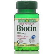 Nature's Bounty Biotin 1000 mcg Tablets 100 ea (Pack of 4)