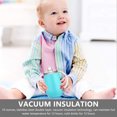 thumbnail image 3 of Dosaele 10 Oz Stainless Steel Sippy Cup, Double Wall Vacuum Insulated Sippy Tumble with Handle for Water and Milk (Silver), 3 of 7