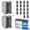 20, variant on OHLECTRIC 1-Gang New Work Outlet Box, 23 Cubic Inch (80-PACK) Single Gang PVC Electrical Box Captive Nail Mounting, Non-Metallic PPO/PVC Plastic Construction Boxes GFCI Outlets Dimmers, UL/ETL Listed