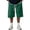 18# Dark Green, variant on Men's Baggy Sweat Shorts 2026 Fleece Y2k Shorts Casual Under Knee Shorts Hem Gym Shorts with Pockets Hot Pink 2XL