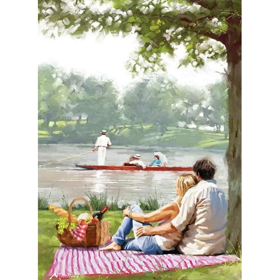 Picnic by the River 1000 Piece Jigsaw Puzzle