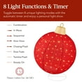 thumbnail image 4 of Best Choice Products 2pc Lighted Pop-Up Christmas Ornaments Outdoor Holiday Decoration w/ 180 LED Lights - Red/White, 4 of 8