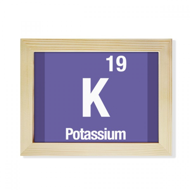 K Potassium Checal Element chem Desktop Photo Frame Picture Art Decoration Painting 6x8 inch