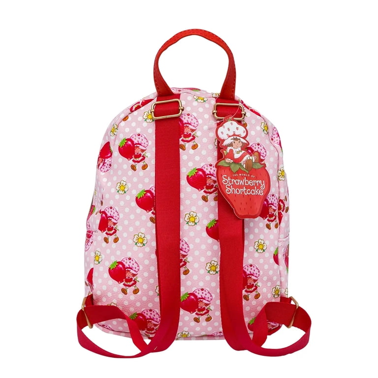 Fast Forward Strawberry Shortcake 10” PU Small Backpack – Cute