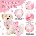 thumbnail image 3 of 5 Pcs Dog Dresses For Small Dogs Girls, Floral Puppy Dresses Princess Bowknot Summer Dress, 3 of 4