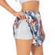 thumbnail image 1 of Balery Red Lobster Pantalones cortos deportivos para mujer con forro y dos bolsillos, elásticos, para entrenamiento, gimnasio, yoga-XX-Large, 1 of 7
