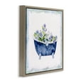 thumbnail image 3 of Stupell Industries Charming Blue Bathtub Florals Botanical & Floral Painting Brown Floater Framed Canvas Art Print Wall Art, 25 x 25, 3 of 9