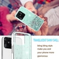 thumbnail image 4 of Compatible with Xiaomi Redmi 10C Case Glitter Clear Sparkly Cases Shockproof Xiaomi Redmi 10C Phone Case for Women Silicone Cute Slim Bling Protective Case (Green), 4 of 14