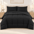thumbnail image 6 of DBOZE Oversize King Bed in a Bag 5-Piece Comforter Set, All-Season Cotton Blend Bedding Set(Black,Oversize King), 6 of 7