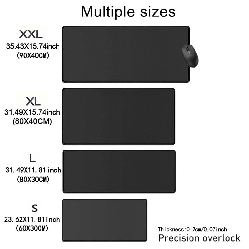 HELLOYOUNG Gaming Mouse Pad with Rubber Base, Lock Edge Anti-Slip Technology, Blue Terrain Design, Large Desk Mat for Home Office, Gamer Gift for Men Women