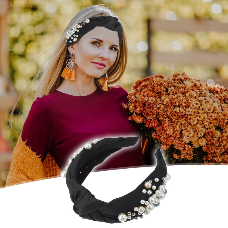 Unique Bargains 1 Pcs Women Knotted Headbands Fashion Wide  display picture 1