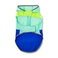 thumbnail image 3 of Vibrant Life Nylon Water Repellant Windbreaker Raincoat for Dogs, Blue, Medium, 3 of 5