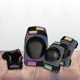 thumbnail image 4 of Conjunto de equipo de protección para patinaje sobre ruedas tres en uno, rodilleras para montar, coderas, anticaídas para patinetas, rodilleras deportivas para niños, 4 of 4