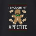 thumbnail image 4 of I Brought My Appetitie Lookin Like A Snack Funny Matching His and Hers Couples Sweatshirt Christmas Matching Couple Crewneck Sweater, 4 of 6