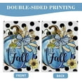 thumbnail image 4 of Hello Fall Teal Blue Pumpkin Decorative Garden Flag, Autumn Polka Dots Farmhouse Yard Outside Decorations, Thanksgiving Seasonal Blue Burlap Outdoor Small Home Decor Double Sided 12.5x18, 4 of 6