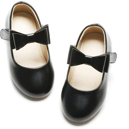 

Toddler Girl Shoe School Party Girls Flat Flower Girl Mary Jane Dress Shoes