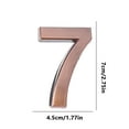 thumbnail image 3 of StSilkitty Modern Self Adhesive Mailbox Numbers 0 9 for Outdoor Indoor Door Address Signs ABS Plastic Easy Install No Drilling Mail Box House Street Number, 3 of 9