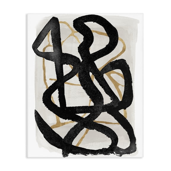 Stupell Industries Hindsight Black & Beige Canvas Wall Art, design by Lucille Price