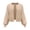 Beige, variant on COMVALUE Women's Long Sleeve Open Front Knit Cropped Cardigan Sweaters Casual Drop Shoulder Short Shrugs Sweater Coats (Beige, L)