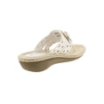 thumbnail image 2 of Cliffs by White Mountain Womens Cynthia Faux Leather Thong Wedge Sandals, 2 of 2
