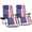 American Flag, variant on Best Choice Products Set of 2 Extra Wide Zero Gravity Lounge Chair Recliners w/ Cup Holder - Gray