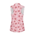 thumbnail image 3 of Uorisanigo Art Love Heart Women's Golf Sleeveless Shirt Comfortable Stylish Moisture Wicking Casual Tennis Activewear for Workout Sports Size M, 3 of 7
