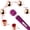 Purple, variant on 10 Speeds Wired Powerful Handheld Electric Back Massager with Strong Vibrations, Personal Therapy Massager for Sports Recovery, Muscle Aches, Body Pain (Black)by Casewin