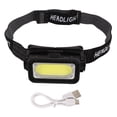 thumbnail image 2 of Rechargeable Headlamp, Real Time Power Display 120 Degree Angle Adjustment USB Rechargeable Headlamp Removable Webbing  For Running, 2 of 8
