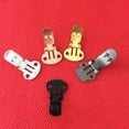 thumbnail image 5 of 100 piezas de acero inoxidable clips de zapatos en blanco accesorios de bricolaje artesanía accesorios (32 mm x 20 mm), 5 of 5