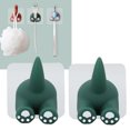 thumbnail image 1 of Toothbrush Holder, 2pcs Cute Cartoon Animal Design Wall Mounted Toothbrush Stand with ABS Storage Rack for Bathroom Washroom, 1 of 7