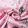 thumbnail image 5 of Zando Women's Soft Loose Short Sleeve Printed Nightgown Pink Cat XL, 5 of 7