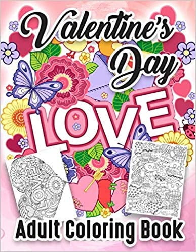 Download Valentine's Day Coloring Book for Adults: An Adult Coloring Book .... PAPERBACK -2020 by Beyond ...