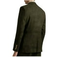 thumbnail image 3 of i.Military Green Men's Blazer by Finelong | Slim-Fit Wool Blend Sport Coat for Business Casual Attire, 3 of 8