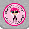 thumbnail image 4 of Inktastic Daddys Little Rocker Girl Girls Baby Bib, 4 of 4