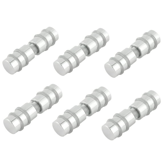 6PCS Glass Shelf Pin Shelf Support Peg Double Head Antislip Shelf Pins with Soft Plastic Washer Metal Studs Holder Support Clips for Glass Shelf Furniture Showcase