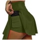 thumbnail image 1 of FALDA SHORT DEPORTIVA MUJER PARA TENIS, YOGA, FIT, GOLF, GYM, GIMNASIA, ATLETISMO, SENDERISMO, ACTIVIDADES AL AIRE LIBRE CON BOLSO INTEGRADO 2 EN 1 COLOR VERDE MILITAR, 1 of 4