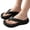 Black, variant on KEVCHE Platform Flip Flops for Women, Arch Support Cushion Thong Sandals, Thick Sole Pillow Slippers, Non Slip Summer Beach Shoes Daily Wear
