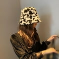 thumbnail image 4 of Women‘s Winter Faux Fur Fuzzy Warm Bucket Hat, 4 of 6